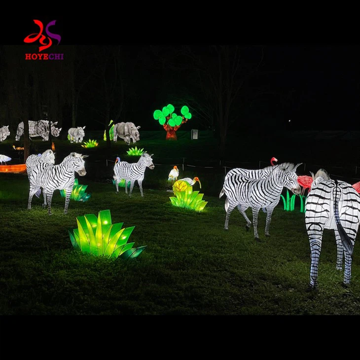 Llanternes d'animals de l'any nou xinès 2025, llanterna artificial xinesa artesanal de filferro de tela per a l'exhibició de vacances
