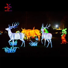 Llanterna de cocodril animal de disseny modern personalitzat 2025 Exhibició de parc infantil impermeable a l'aire lliure Decoracions per a festes de Nadal d'Any Nou de Pasqua