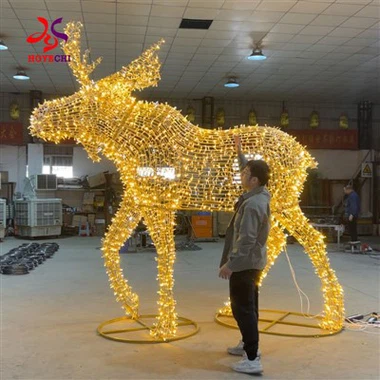 Hoyechi Decoratiu de Nadal Decoratiu 3D Renes de rens animals per a parcs i festivals públics